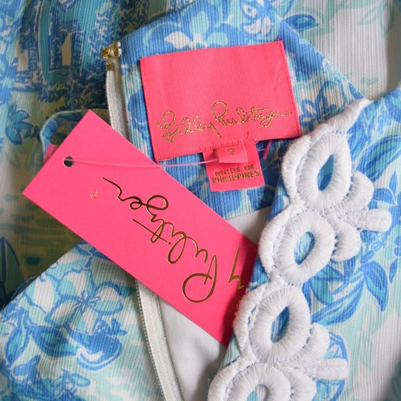 Lilly Pulitzer Pearl dress Toile me About it NWT - Picture 9 of 9